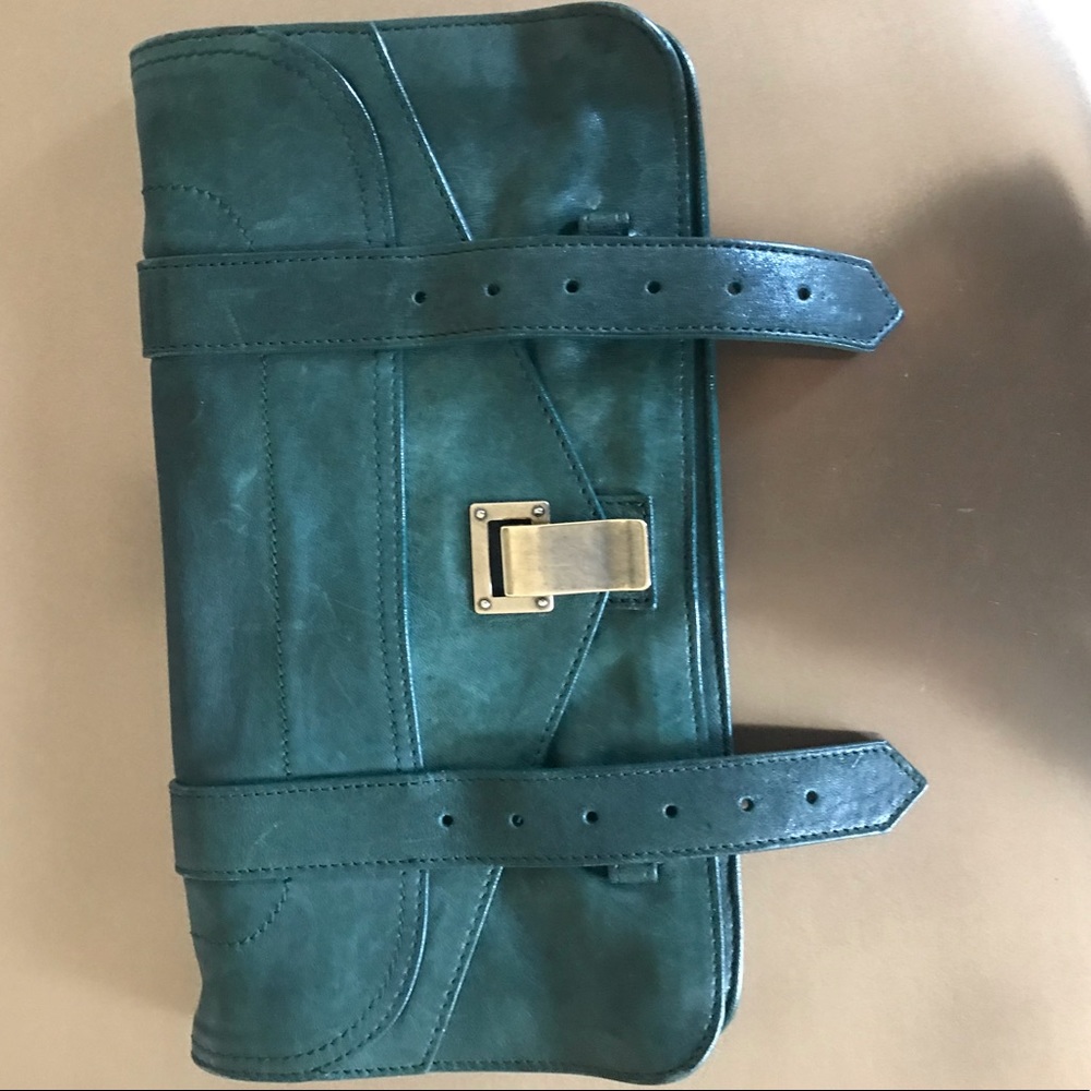Proenza Schouler PS1 Clutch Green Clutch